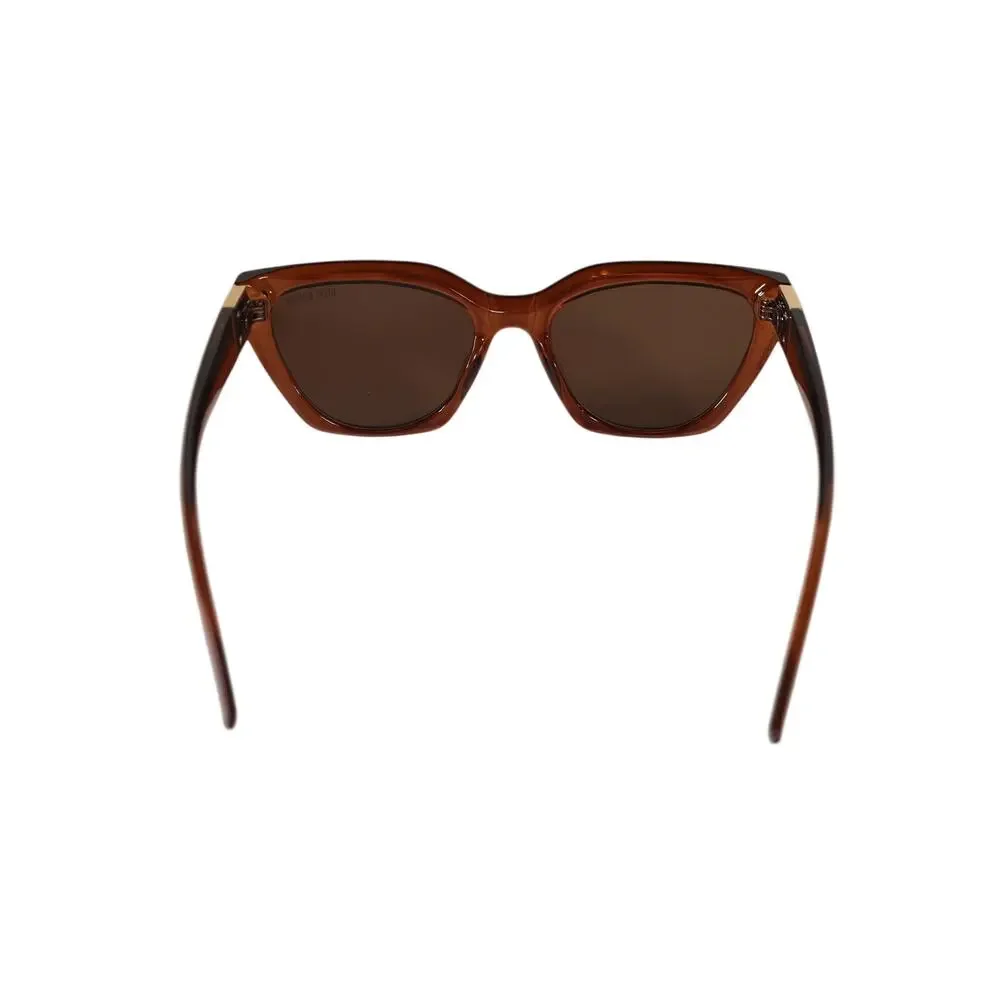 Steve Madden SHAINEY Cat Eye Women's Sunglasses - Chocolate Brown/Brown - NWT